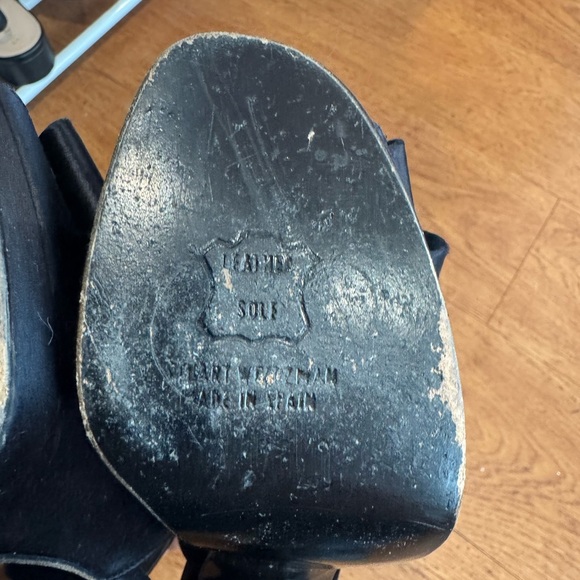 Stuart Weitzman Black Bow Slingback Heels - Picture 7 of 8